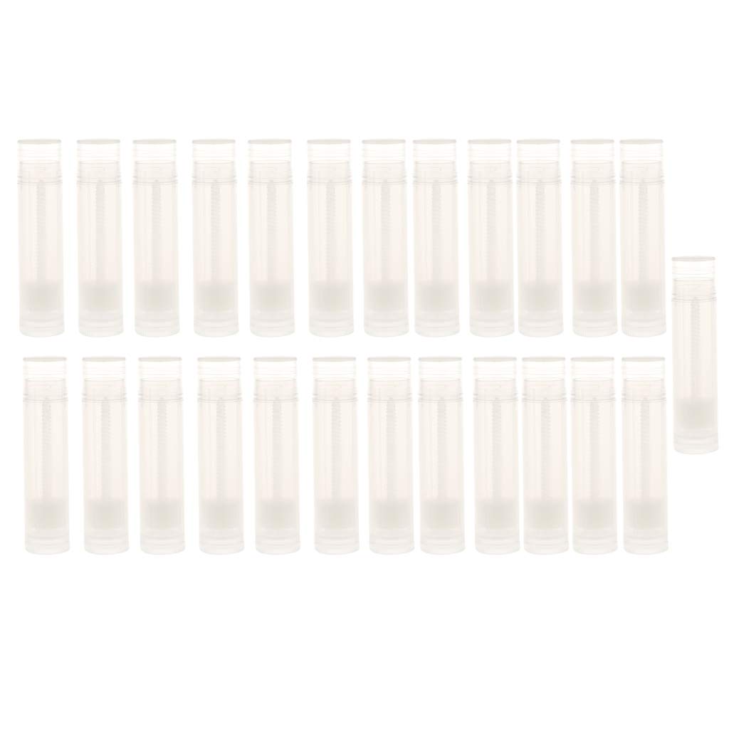 MAYCREATE Phenovo 25 Pieces 5g Clear Empty Plastic Lip Gloss Lip Balm Cream Tubes Lipstick Refillable Bottles Cosmetic Containers Set MAYCREATE Phenovo 25 Pieces 5g Clear Empty Plastic Lip Gloss Lip Balm Cream Tubes Lipstick Refillable Bottles Cosmetic Containers Set